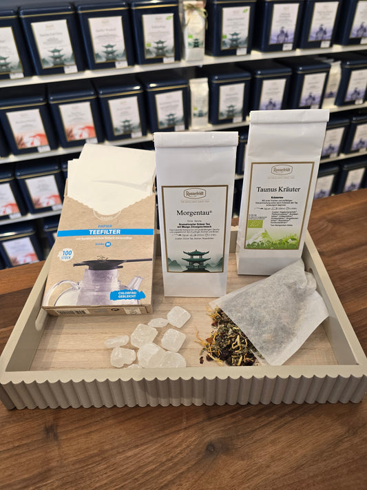 Handverlesene Tee-Geschenkbox für Firmen, Mitarbeiter, Jubilare enthält zwei Bestseller-Tees für einen perfekten Teemoment 